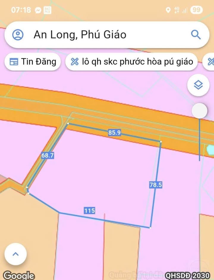Đất nền An Long, Phú Giáo 8000m² giá 8 tỷ - Chủ cần bán gấp!