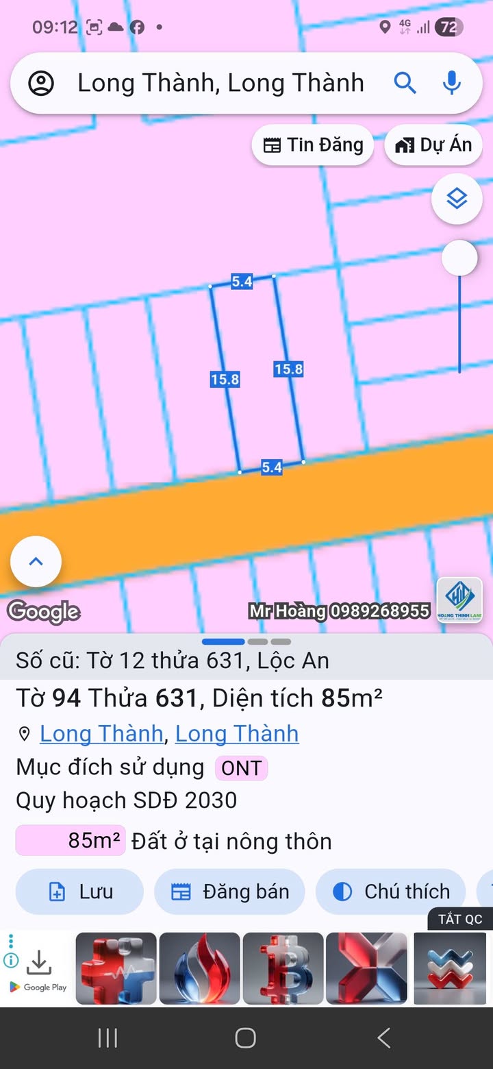 Đất thổ cư Lộc An 85m² - Khu dân cư sầm uất, giá thỏa thuận!