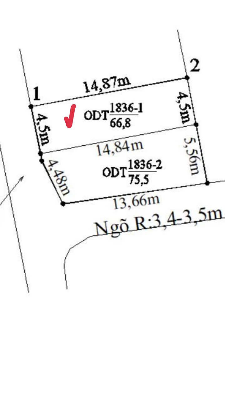 Đất nền khu Bãi Cát Dương Quan 66m² giá 2.7 tỷ - Vị trí đẹp, tiềm năng tăng giá cao!