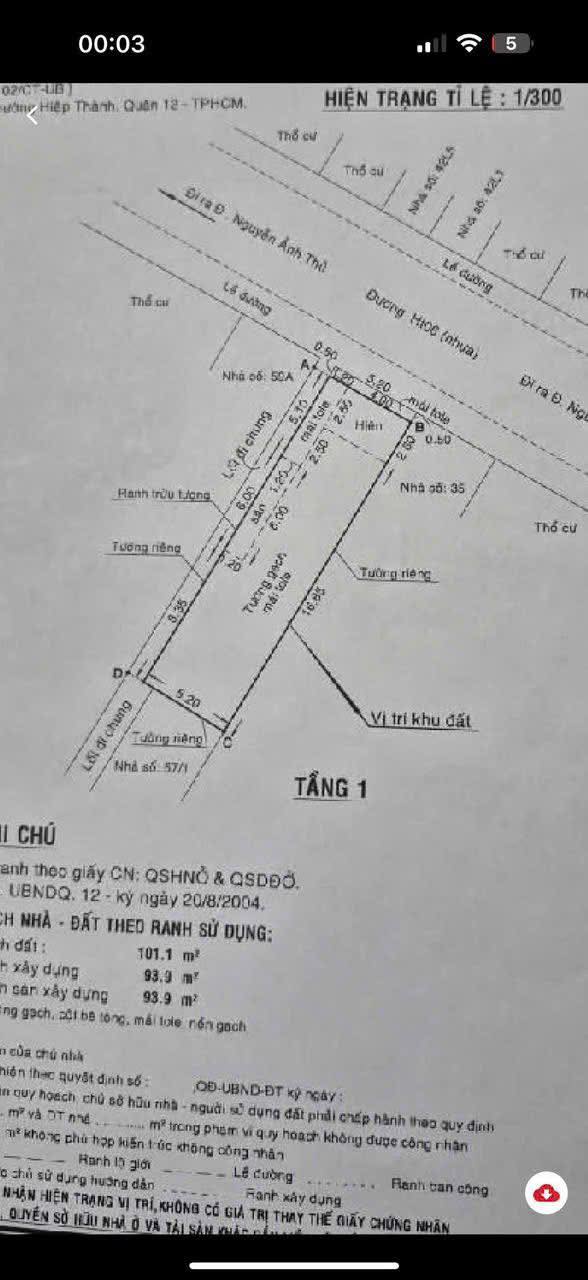 Nhà mặt tiền Hiệp Thành, 104m² giá 6.8 tỷ - Cơ hội đầu tư vàng!