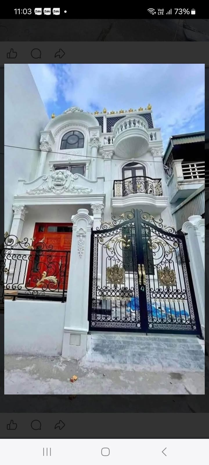 Biệt thự 3 tầng Tân cổ điển đường Bái 90m² giá 4 tỷ - Thiết kế sang trọng, gần khách sạn Nam Cường!