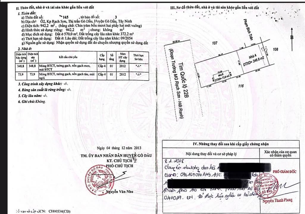 Đất mặt tiền Quốc lộ 22, Gò Dầu, Tây Ninh 954m² - Cơ hội đầu tư hấp dẫn!