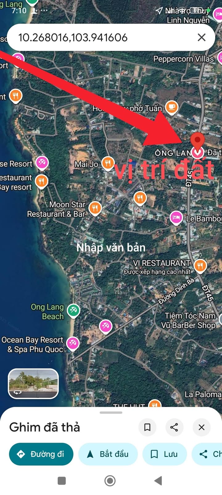 Đất nền mặt tiền ĐT45 Phú Quốc 1000m² - Giá tốt thỏa thuận!