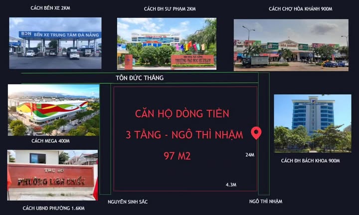 Căn hộ kinh doanh Hòa Khánh 97m² giá thỏa thuận - Đầu tư sinh lời cao!