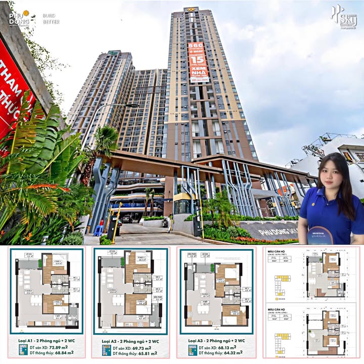 Căn hộ Phú Đông Sky Garden Dĩ An 68m² giá 3.6 tỷ - Sẵn sàng vào ở ngay!