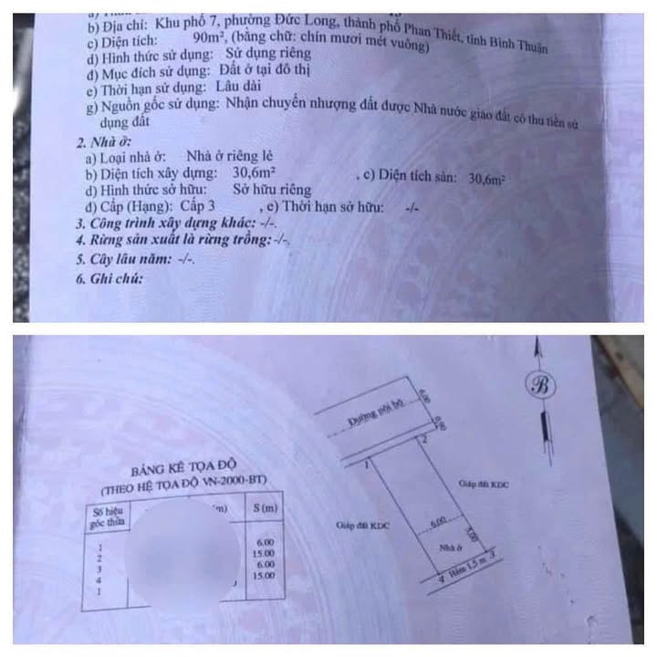 Nhà cấp 4 tại P.Đức Long cũ, 90m² giá 2.2 tỷ - Sổ hồng chính chủ, bớt cho khách thiện chí!