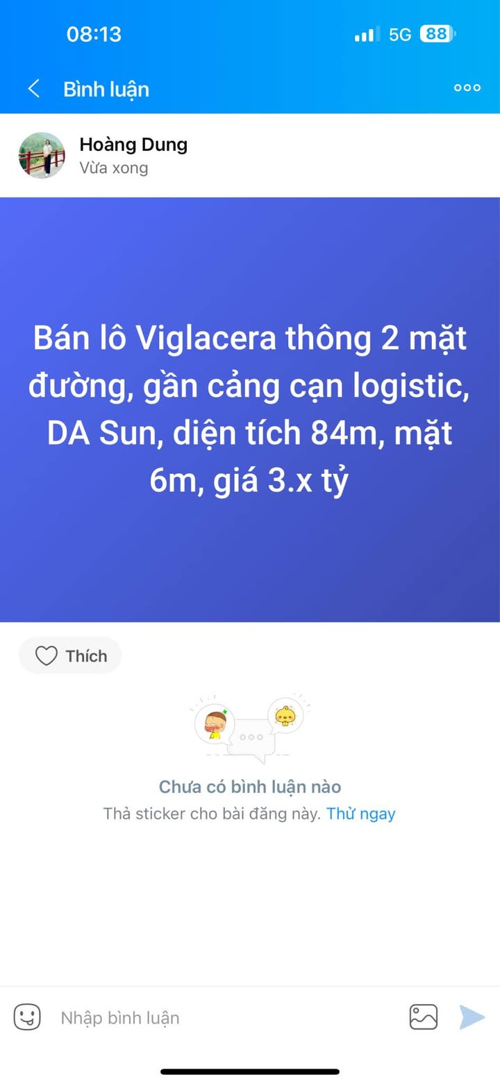 Đất lô Viglacera Đông Yên 84m² giá 3 tỷ - Mặt tiền 2 đường thuận lợi!