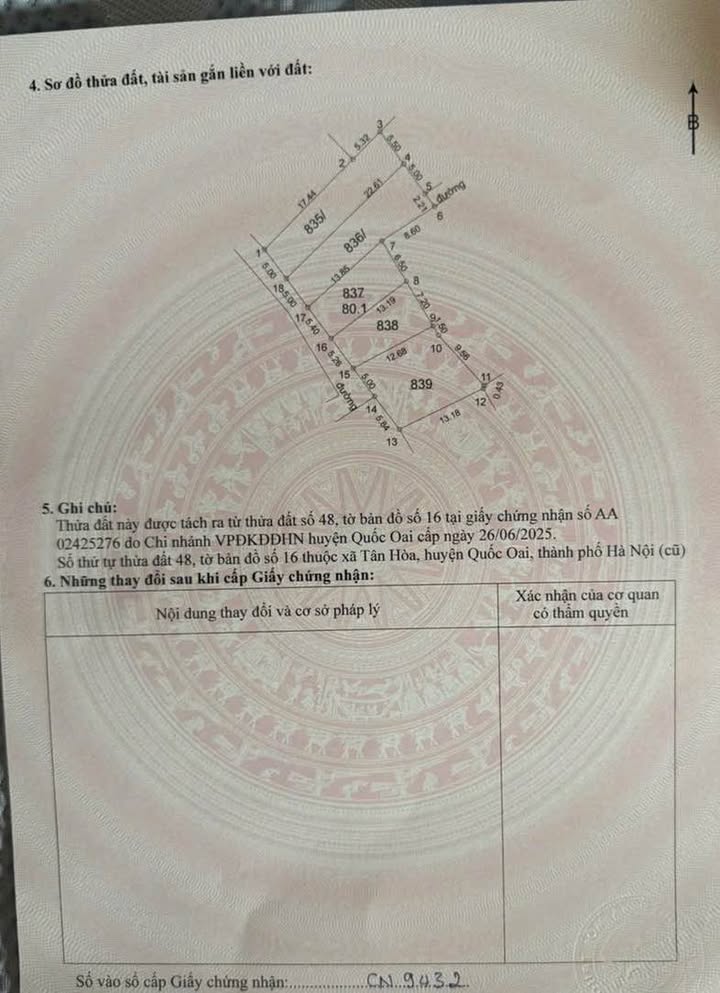 Đất thổ cư Hưng Đạo Mới Quốc Oai 80m² giá 1.4 tỷ - Pháp lý rõ ràng, ô tô đỗ sát đất!