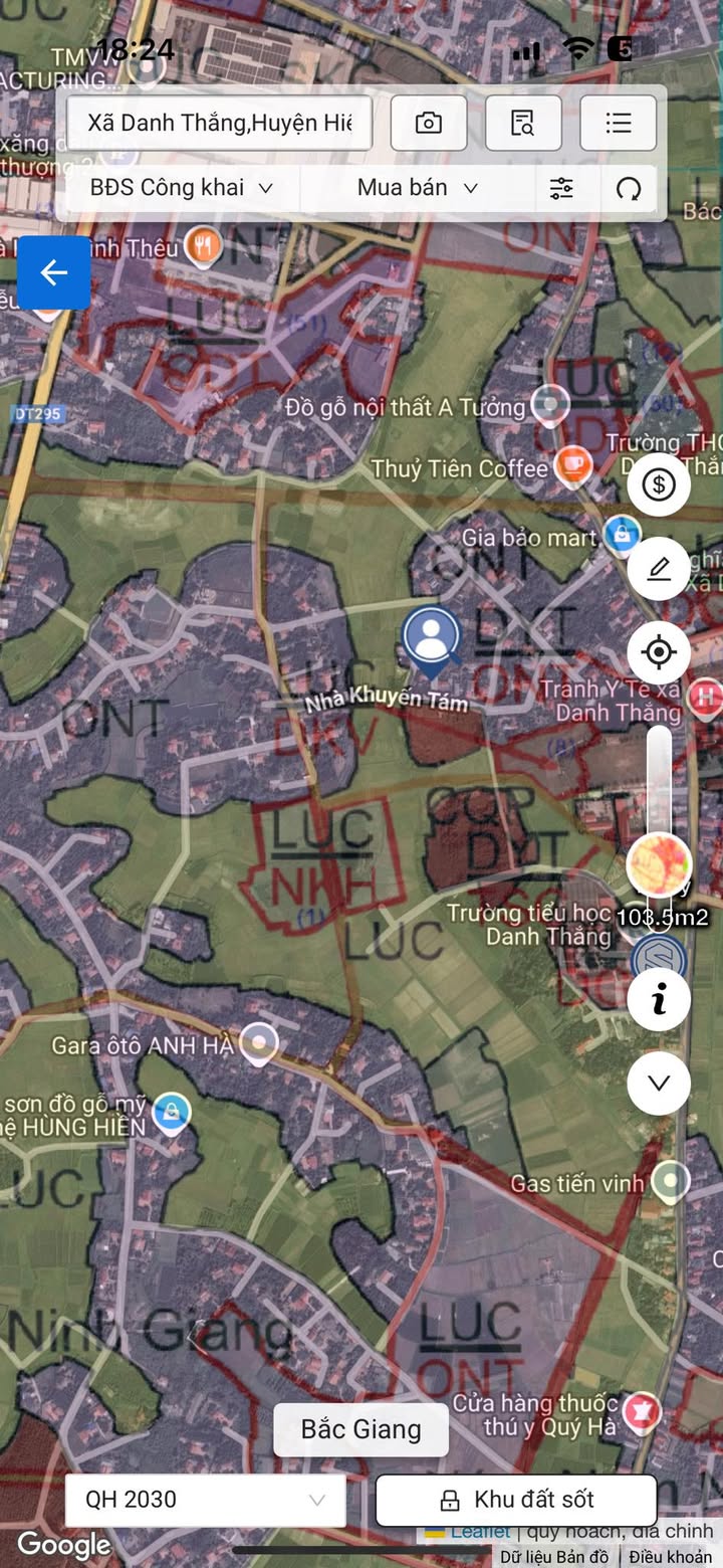 Đất nền đẹp tại Danh Thắng, Hiệp Hòa 124m² giá chỉ 700 triệu - Cơ hội đầu tư tuyệt vời!