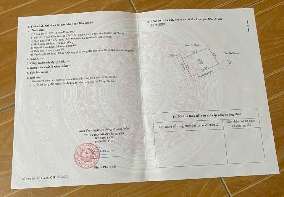 Đất lô góc 131m² Kim Sơn - Giá 3 tỷ, vị trí trung tâm Tân Trào, cơ hội đầu tư hấp dẫn!