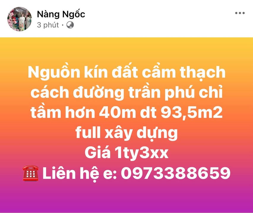 Đất nền Cẩm Thạch, Cẩm Phả 93.5m² giá 1.3 tỷ - Cơ hội đầu tư hấp dẫn!