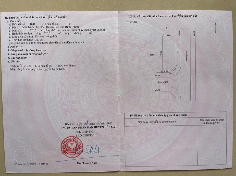 Đất nền Mỹ Phước 3, Bến Cát, 320m² giá 5.1 tỷ - Cơ hội đầu tư hiếm có!