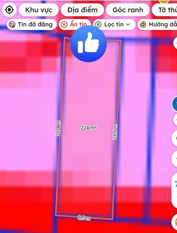 Đất thổ cư trung tâm Thống Nhất, Buôn Hồ 229.5m² giá 65 triệu - Đầu tư sinh lời ngay!