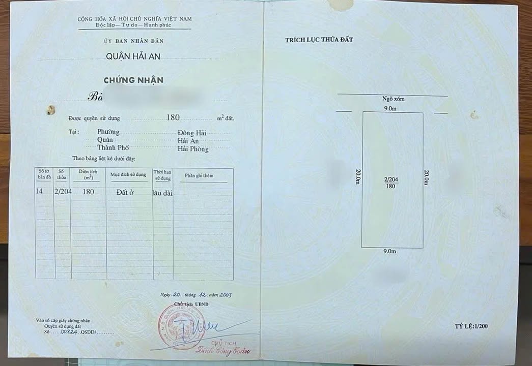 Đất nền Hạ Đoạn 2, Đông Hải 180m² giá 6.3 tỷ - Đầu tư sinh lời ngay!