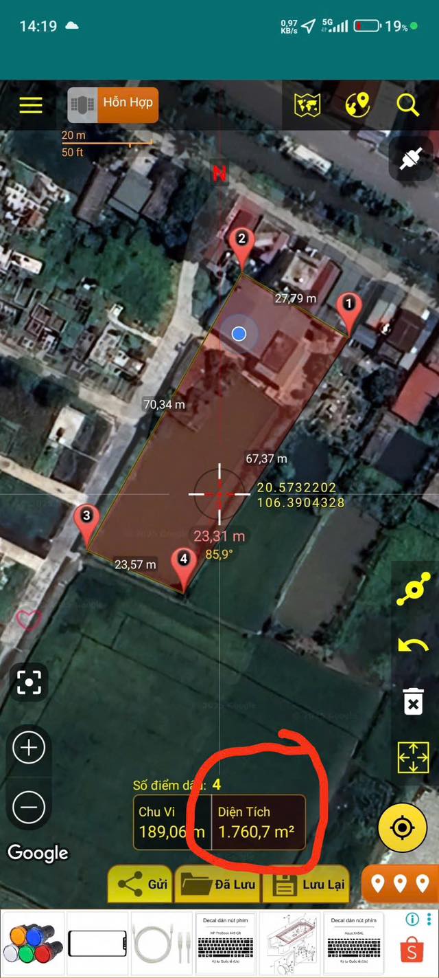 Đất thổ cư Đông Phương 1700m² giá 2.5 tỷ - Cơ hội đầu tư tuyệt vời!