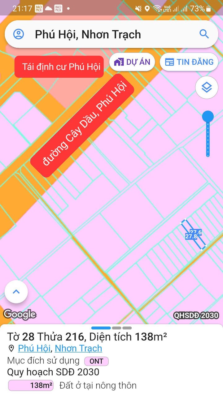 Đất nền Phú Hội Nhơn Trạch 138m² - Đường ô tô, đầu tư sinh lời!
