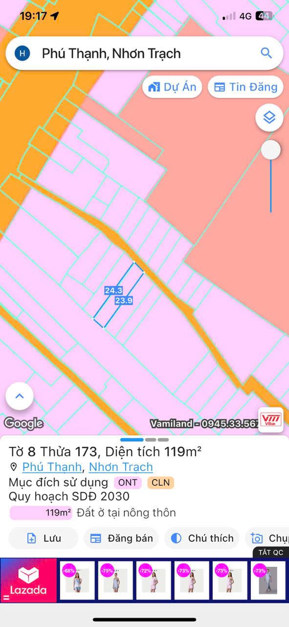 Đất nền Phú Thạnh, Nhơn Trạch 117m² giá 1.65 tỷ - Cần bán gấp, pháp lý đầy đủ!