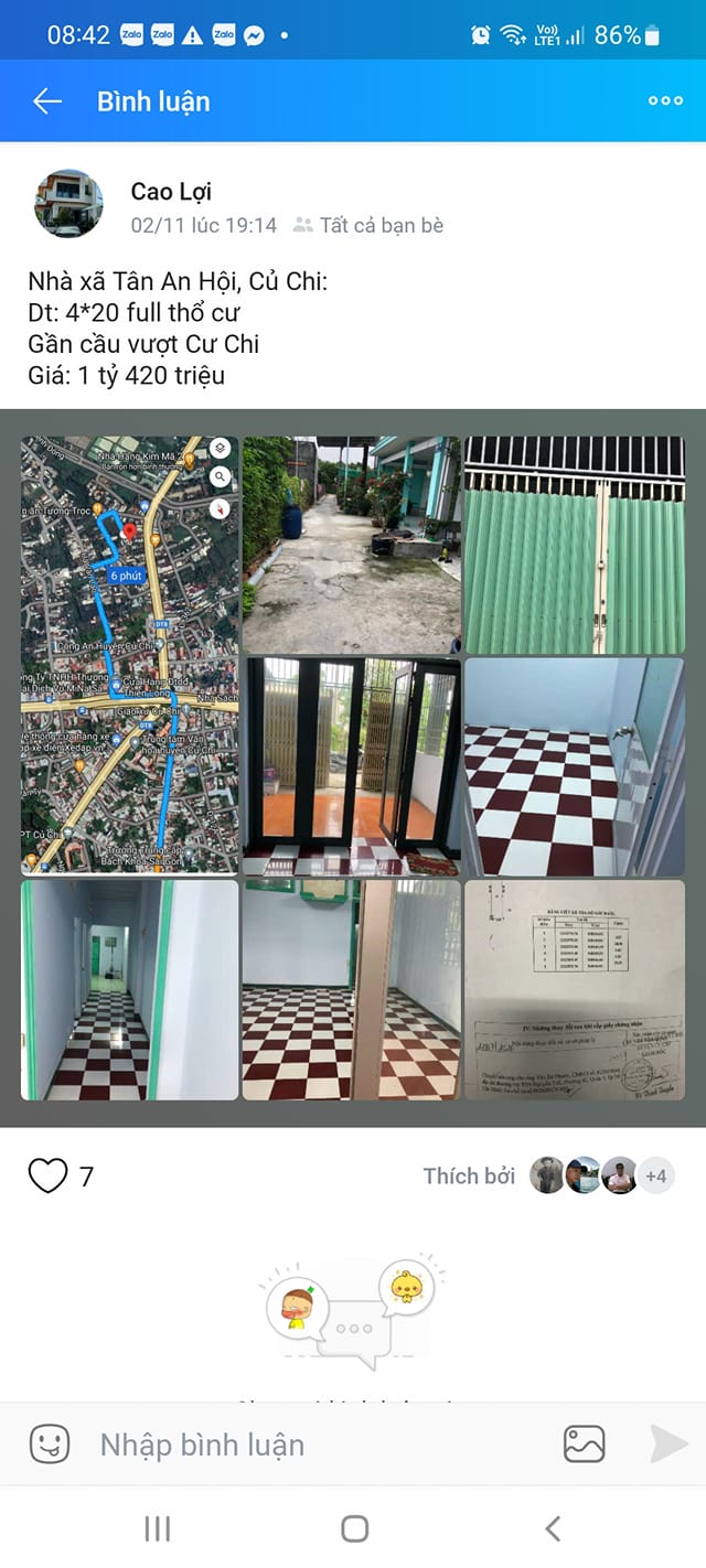 Nhà riêng Tân An Hội, Củ Chi 80m² giá 1.42 tỷ - Chính chủ bán gấp!