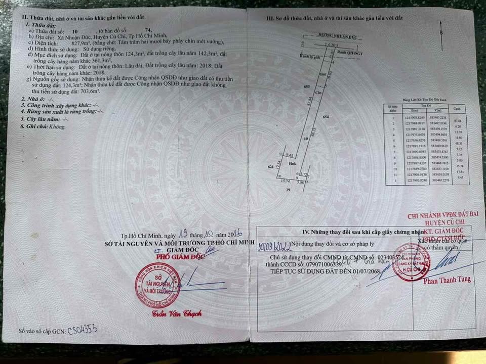 Nhà cấp 4 mặt tiền đường Nhuận Đức, Củ Chi 828m² - Giá chỉ 4 tỷ TL!