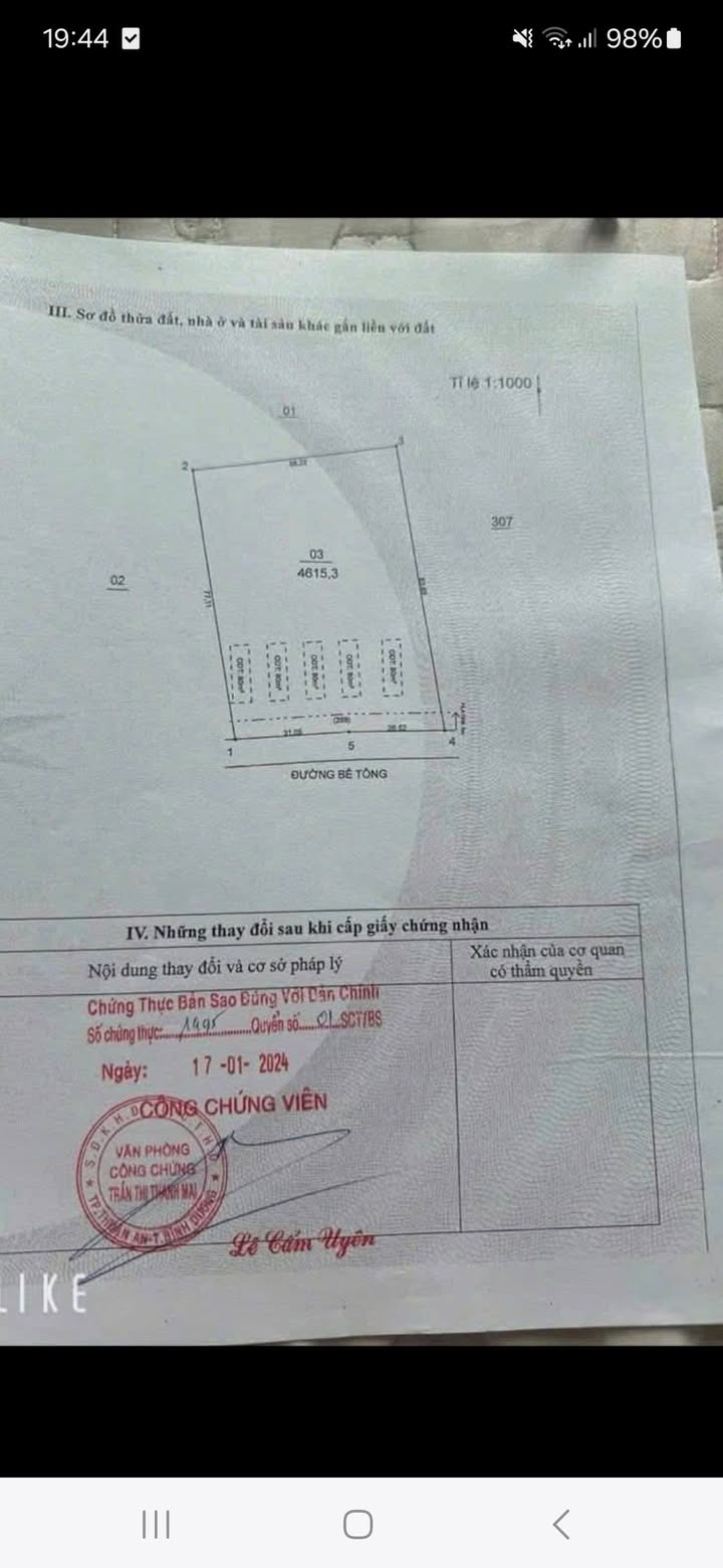 Đất nền Phước Vĩnh, Phú Giáo 4466m² giá 4.8 tỷ - Cơ hội đầu tư sinh lời!
