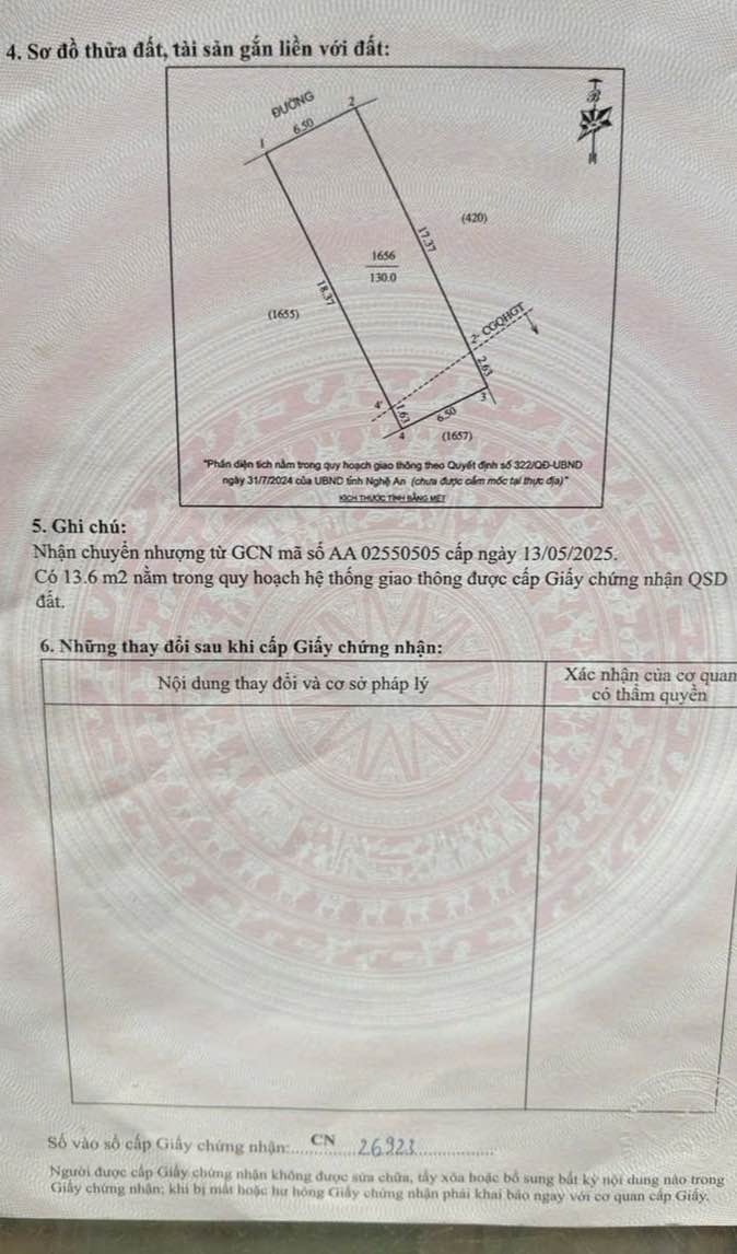 Đất Nền Nghi Phong Nghệ An 130m² giá 2.6 tỷ - Đầu tư sinh lời tại vị trí tiềm năng!