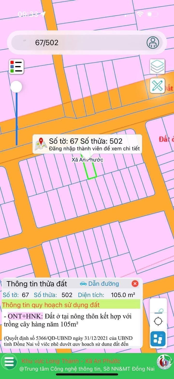 Đất mặt tiền kinh doanh ấp 3 xã An Phước 105m² giá 5.3 tỷ - Cơ hội đầu tư hấp dẫn!