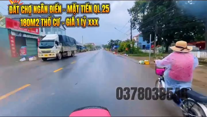 Đất mặt tiền QL25 tại Ngân Điền, Sơn Hòa 180m² giá 1 tỷ - Vị trí kinh doanh lý tưởng!