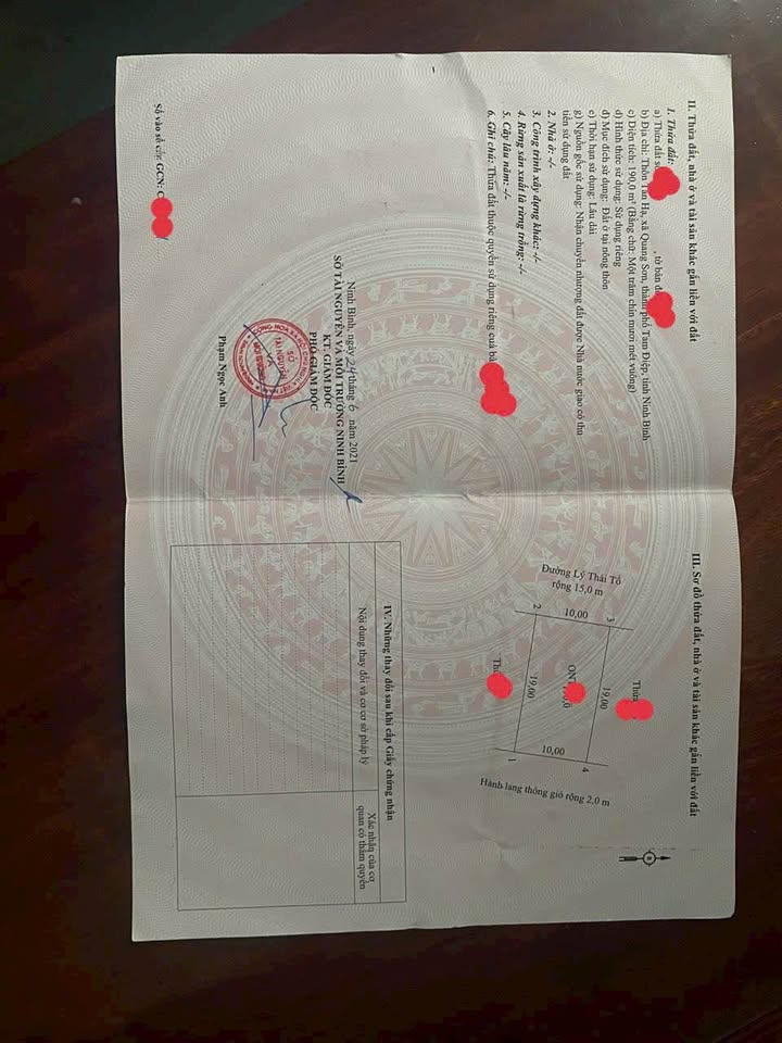 Đất nền Quang Sơn, Tam Điệp 190m² giá thỏa thuận - Vị trí đắc địa cho đầu tư!