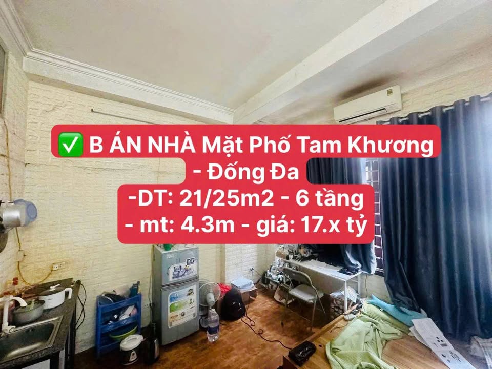 Nhà mặt phố Tam Khương, Đống Đa 21m², 6 tầng - Kinh doanh tuyệt vời!