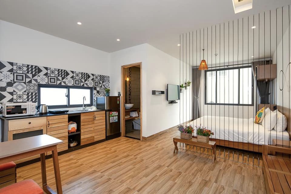 Căn hộ dịch vụ studio 35m² quận Sơn Trà giá 7.5 triệu - Full nội thất, vào ở ngay!