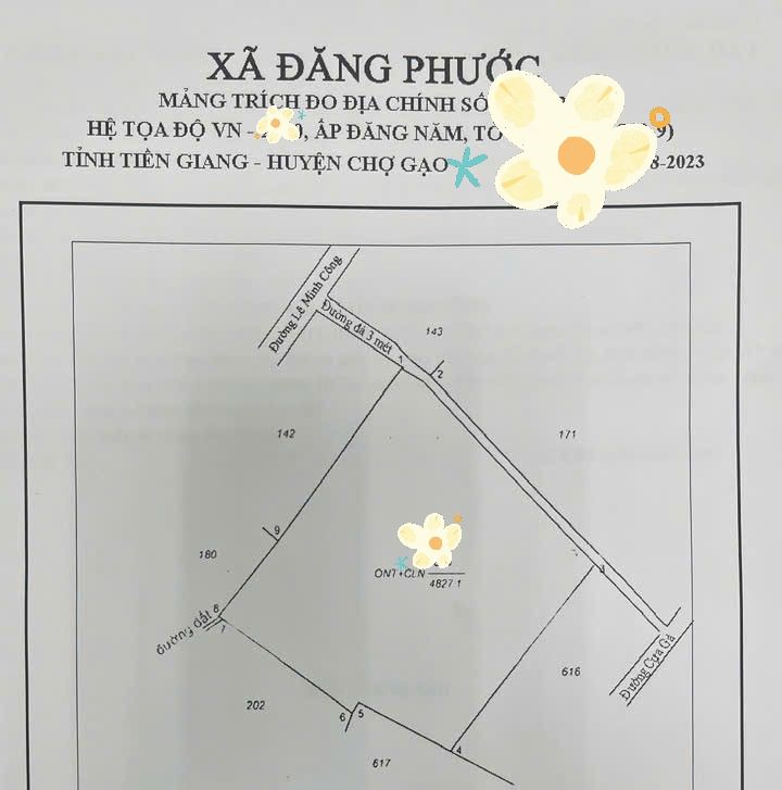 Đất nền 4800m² xã Đăng Hưng Phước, Chợ Gạo giá 3.8 tỷ - Cơ hội đầu tư hấp dẫn!