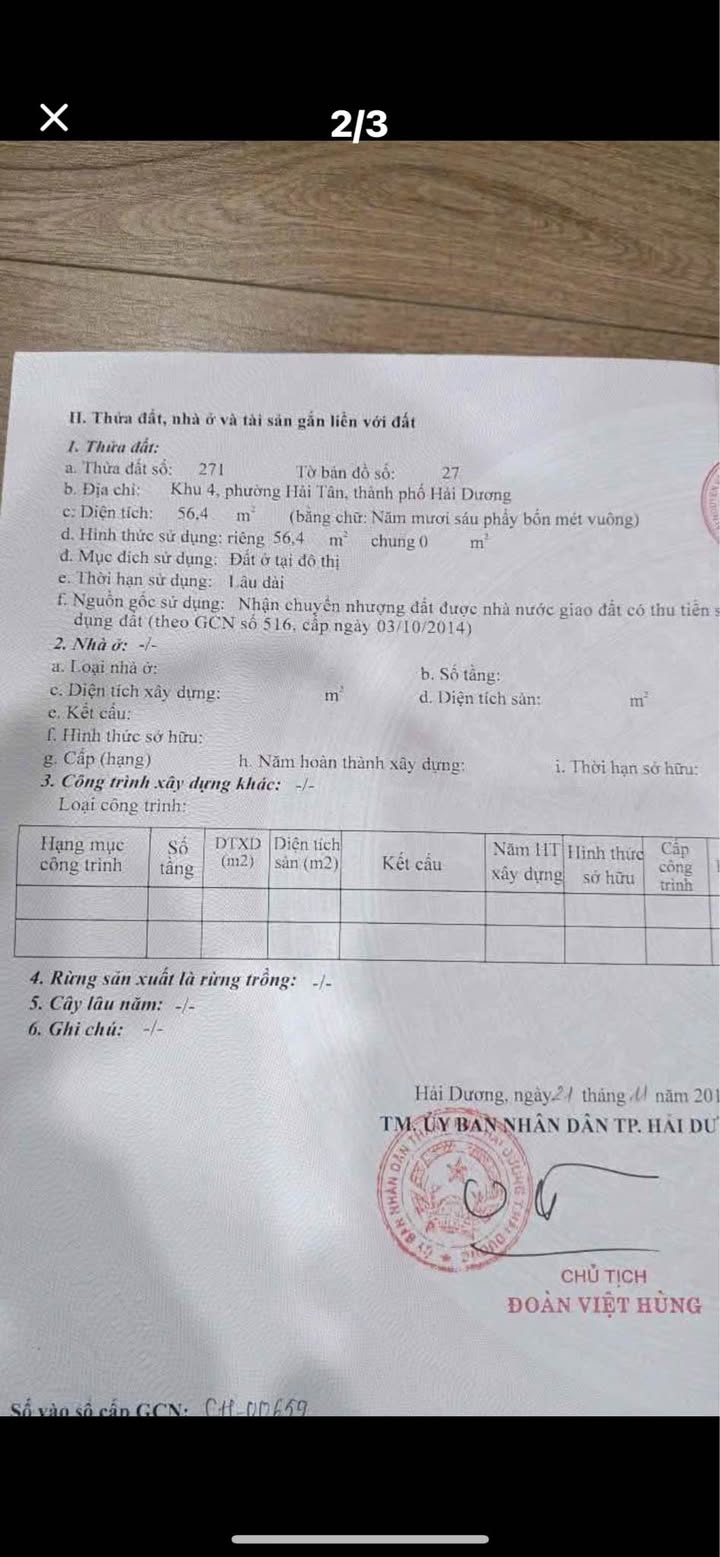 Đất mặt phố Bảo Tháp, Hải Tân, 56.4m² giá 2 tỷ - Kinh doanh sầm uất!