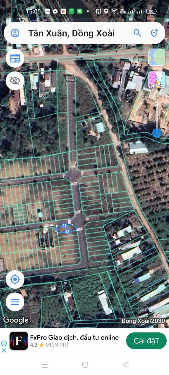 Đất nền Tân Xuân, Đồng Xoài 154m² giá 1 tỷ - Lô góc 2 mặt tiền đẹp!