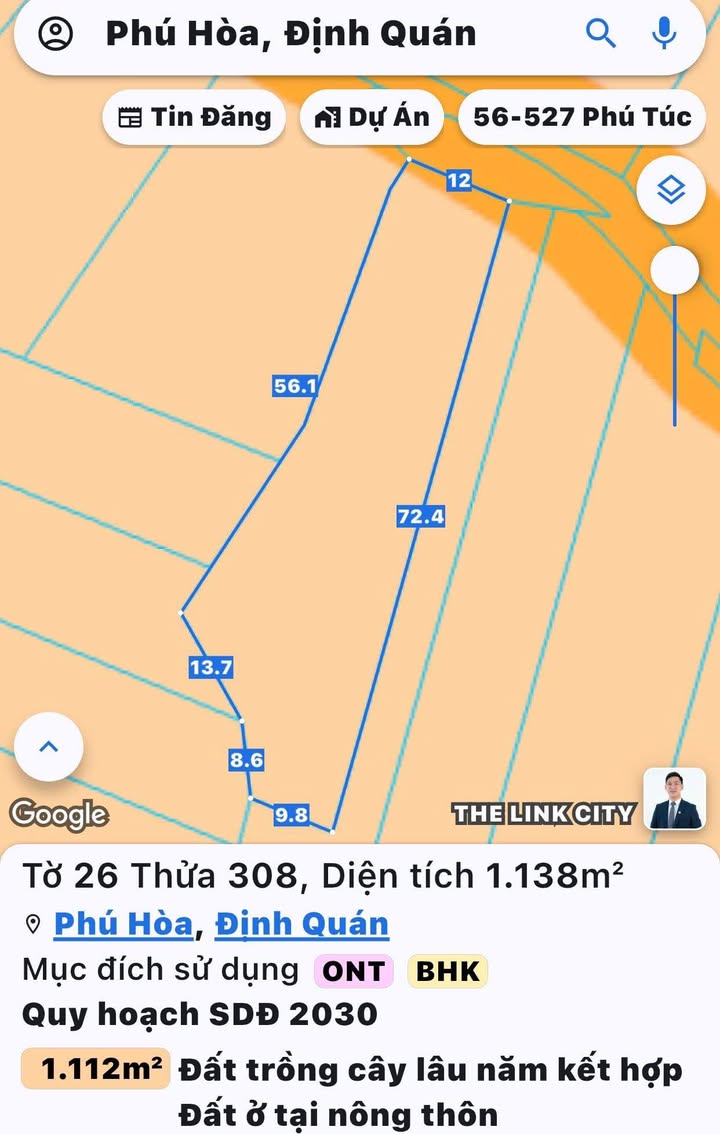 Đất thổ cư 1138m² xã Phú Hoà, Đồng Nai chỉ 750 triệu - Sổ đỏ công chứng ngay!
