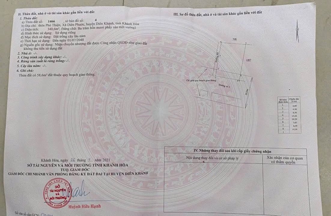 Đất nền Diên Phước, Diên Khánh 770m² giá 4 tỷ - Đầu tư sinh lời ngay!