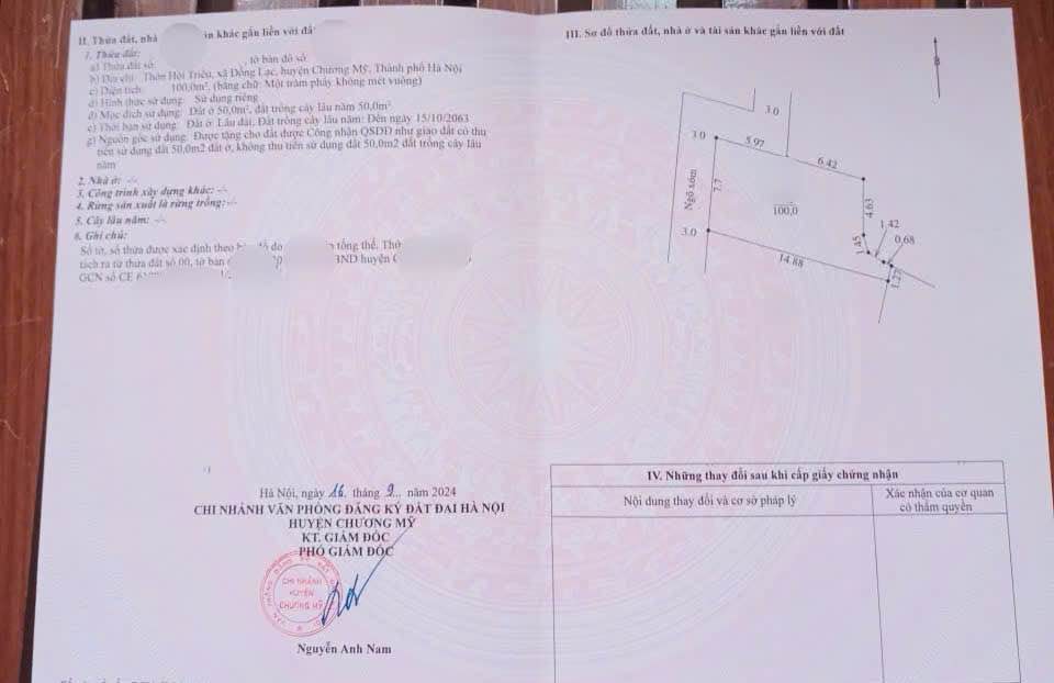 Đất nền thôn Hội Triều, xã Hoà Phú, Mộc Châu 100m² giá 1.1 tỷ - Đầu tư sinh lời ngay!