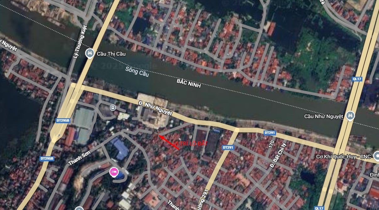 Đất thổ cư Đáp Cầu Bắc Ninh 54.6m² giá 2 tỷ - Sổ đỏ chính chủ, thương lượng tốt!