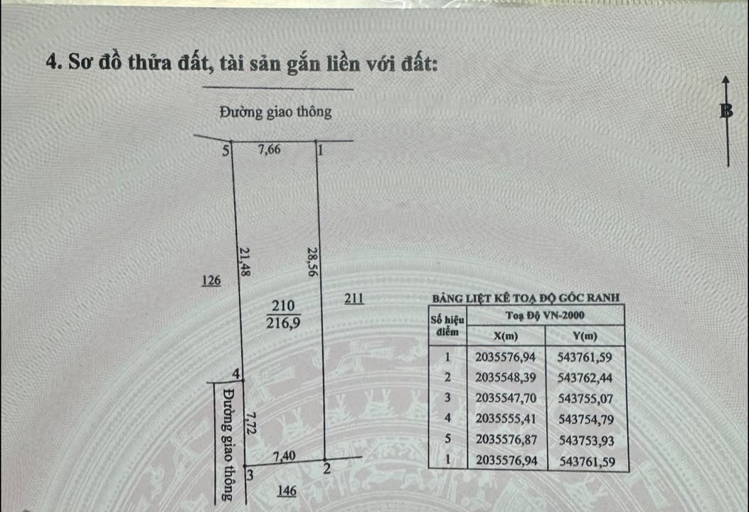 Đất chính chủ Thạch Hà 216,9m² - Cơ hội đầu tư tuyệt vời!