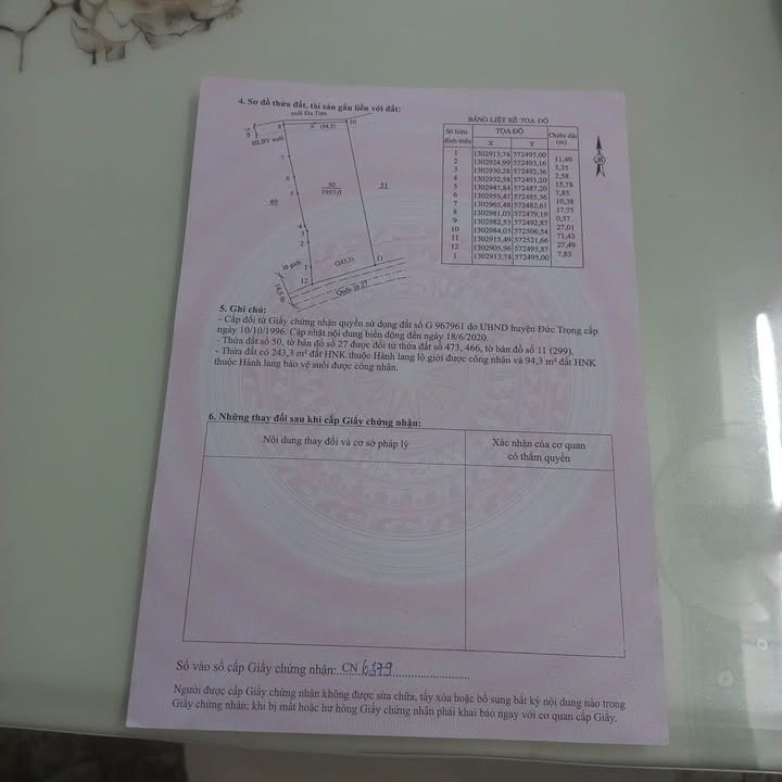 Nhà mặt tiền QL27, xã Hiệp Thạnh, 1957m² chỉ 500 triệu - Cần bán gấp!