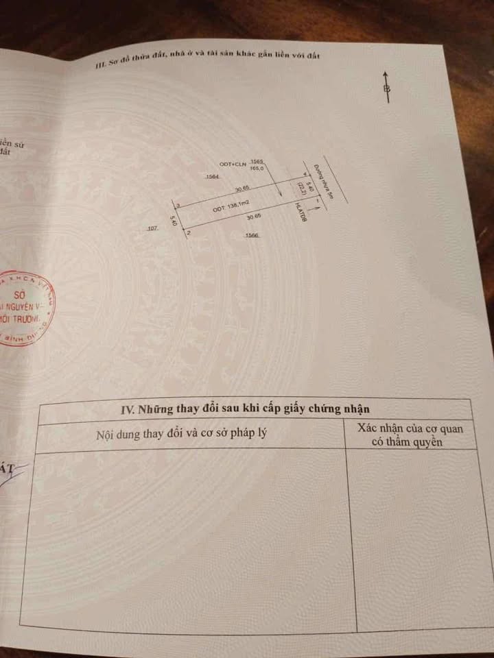 Đất nền Thới Hòa, Bến Cát 165m² giá 1.6 tỷ - Sổ hồng chính chủ, đường nhựa thông thoáng