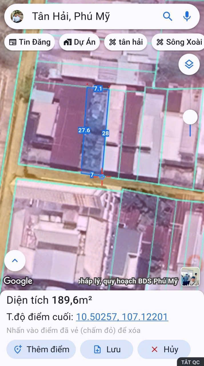 Đất nền Tân Hải, Phú Mỹ 188.9m² giá 2 tỷ - Cơ hội đầu tư sinh lời!