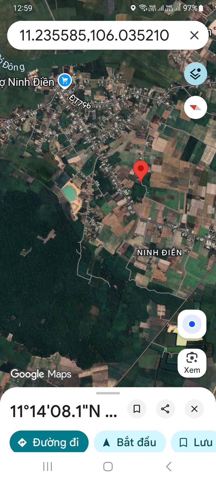 Đất nền Ninh Điền Châu Thành 1750m² giá 1.55 tỷ - Đầu tư sinh lời ngay!