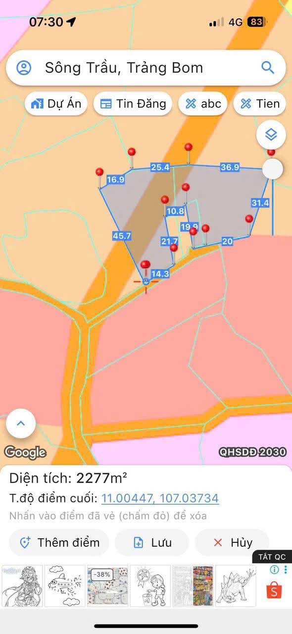 Đất thổ cư 100m² xã Sông Trầu, Trảng Bom - Giá chỉ 1 tỷ!