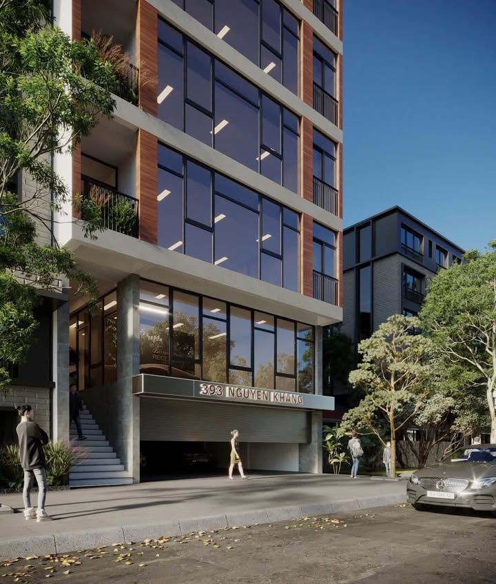 Cho thuê Front House 393 Nguyễn Khang, Cầu Giấy 143m² - Mặt tiền 10m, Thoáng đãng cho mọi mô hình kinh doanh