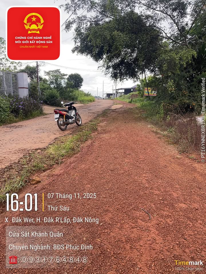 Đất nền 2 mặt đường Thôn 14, Đắk Wer, 500m² giá 1.1 tỷ - Cơ hội đầu tư tuyệt vời!