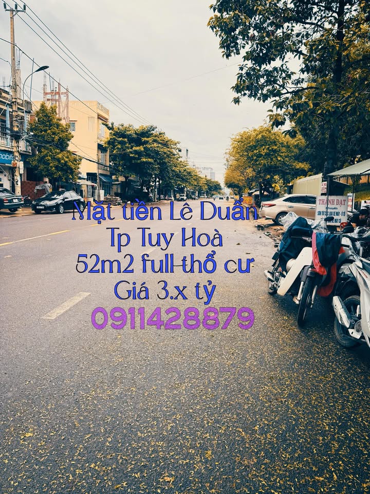 FrontHouse mặt tiền đại lộ Lê Duẩn Tuy Hòa 52m² giá 3 tỷ - Vị trí đắc địa không ngập lụt!