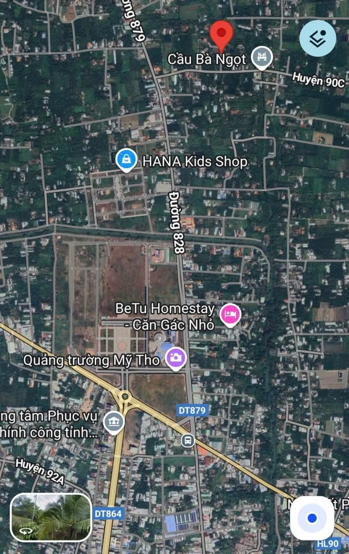 Đất thổ cư 159m² tại Long Hòa A, Mỹ Tho giá 900 triệu - Vị trí đắc địa gần quảng trường!