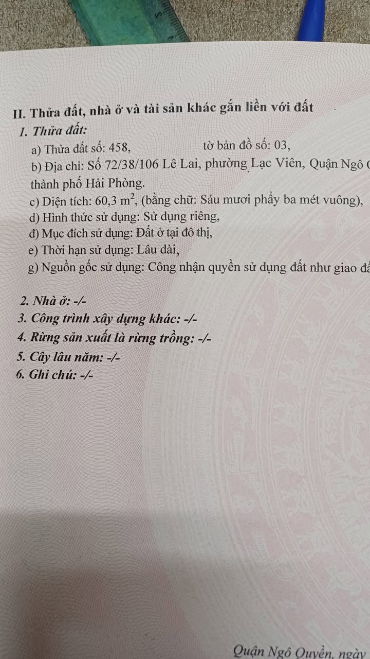 Nhà phố Ngô Quyền Hải Phòng 60m² giá thỏa thuận - Không thể bỏ lỡ!