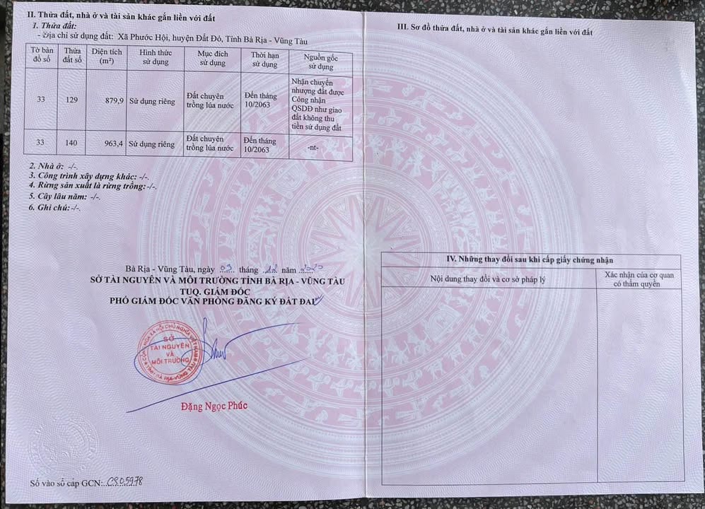 Đất nền Phước Hội, Đất Đỏ 4544m² giá 450 triệu - Vị trí đẹp cho đầu tư sinh lời!