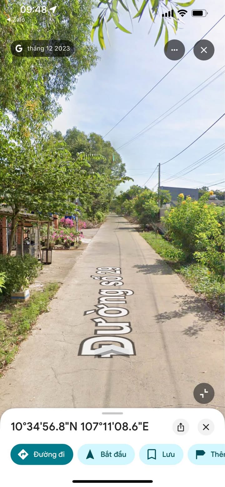 Đất nền đường 29, xã Nghĩa Thành, Châu Đức - 500m² sổ đỏ chính chủ giá 2.2 tỷ